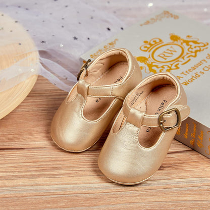 Soft Sole Leather Baby Shoes - Infant Baby Walking Shoes Moccasinss Rubber Sole Crib Shoes