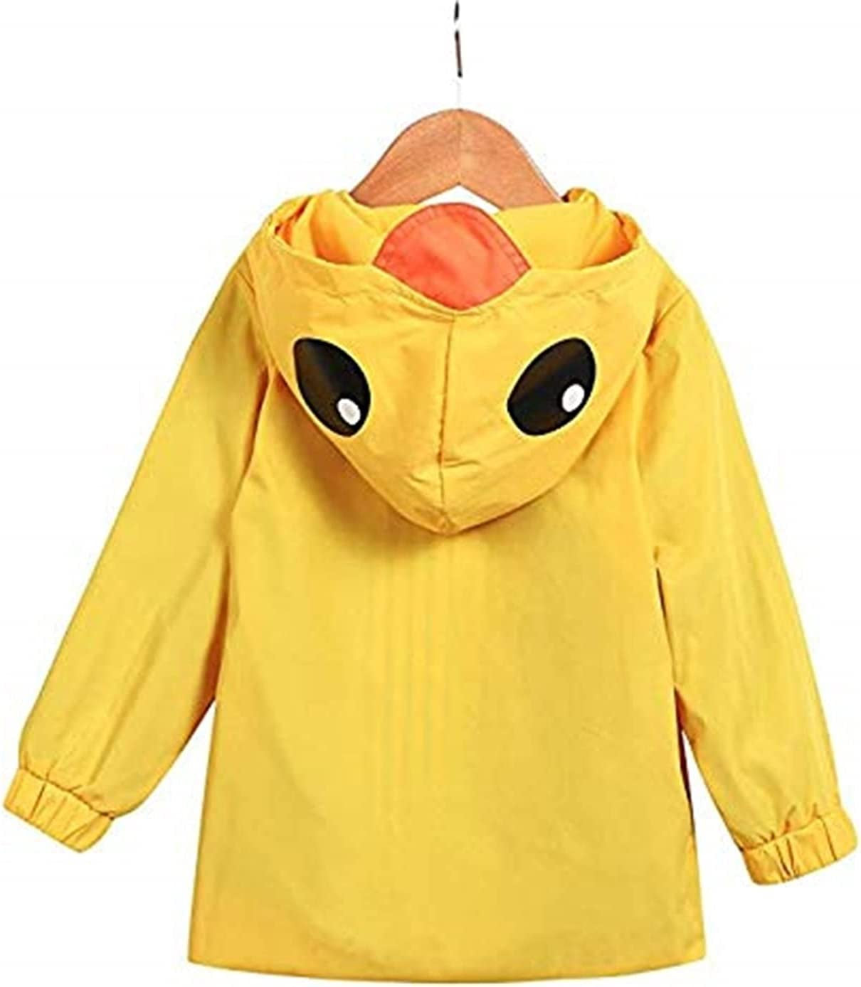 Toddler Baby Boy Girl Duck Rain Jacket Cute Cartoon Yellow Raincoat Hoodie Kids Coat Fall Winter School Outfit